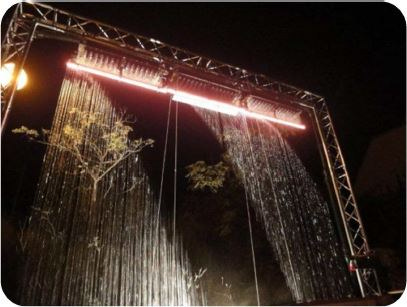 Water screen rental in Milan Italy